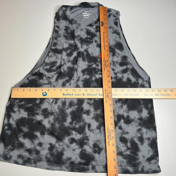 Nike Tie Dye Sleeveless Tank Top XL Loose Fit Just Do It Floral Basketball SU23 - Picture 2 of 9